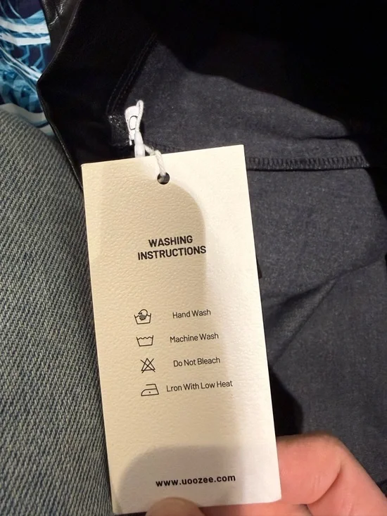 Uoozee Chic Black Faux Leather Wide Leg Trousers - High Waisted Size Large - Picture 8 of 8